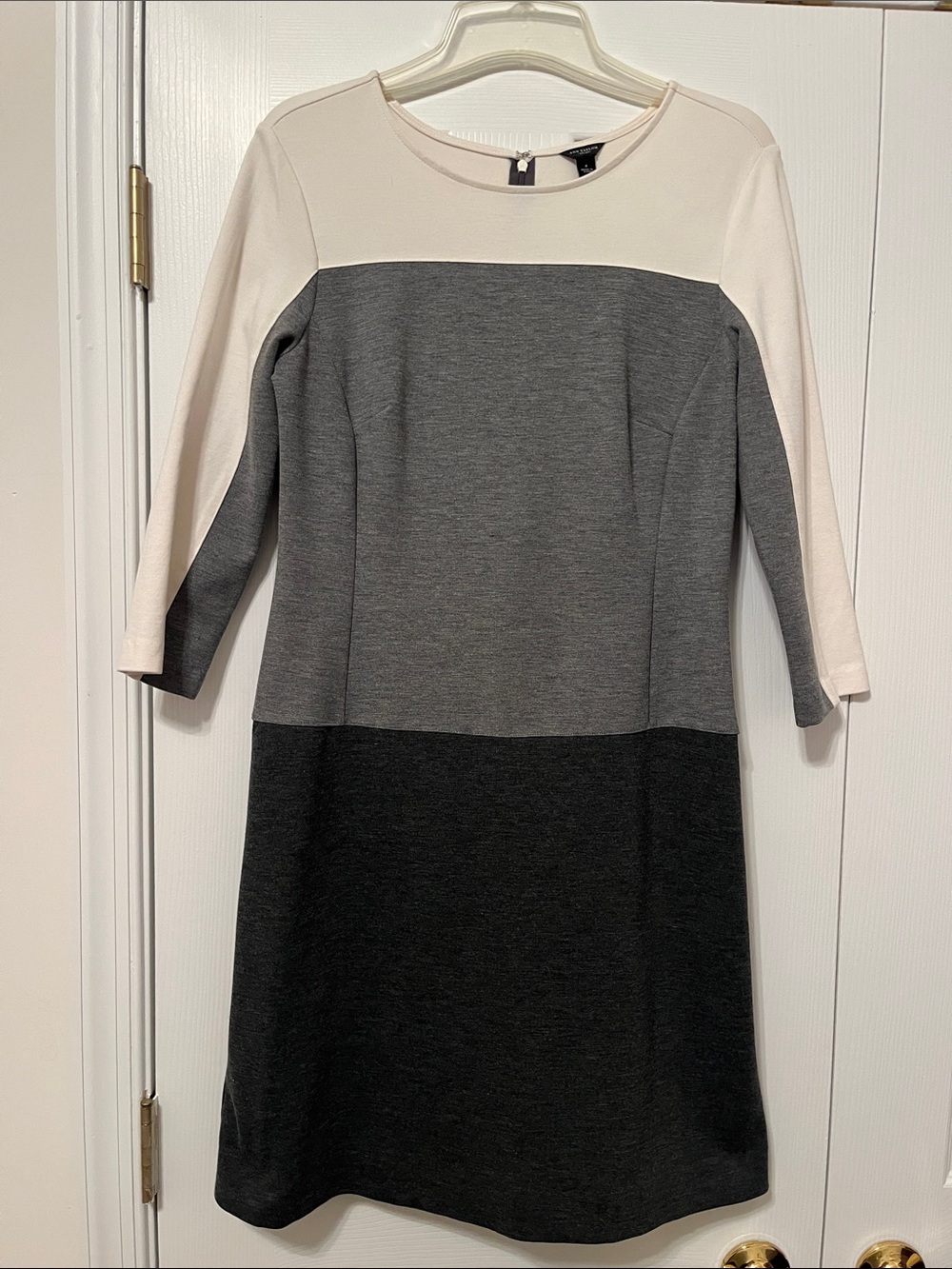 Colorblock Ponte Knit Dress by Ann Taylor